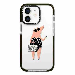 For iPhone 11 Simple Illustration Pattern Full Coverage Phone Case(Piglet)