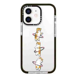 For iPhone 11 Simple Illustration Pattern Full Coverage Phone Case(Weight Loss Cat A)