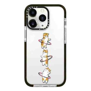 For iPhone 11 Pro Simple Illustration Pattern Full Coverage Phone Case(Weight Loss Cat A)