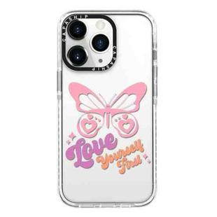 For iPhone 11 Pro Max Simple Illustration Pattern Full Coverage Phone Case(Love Words A)