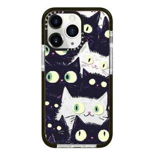For iPhone 11 Pro Max Simple Illustration Pattern Full Coverage Phone Case(Cat)