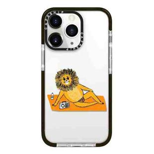 For iPhone 11 Pro Max Simple Illustration Pattern Full Coverage Phone Case(Summer Lion)