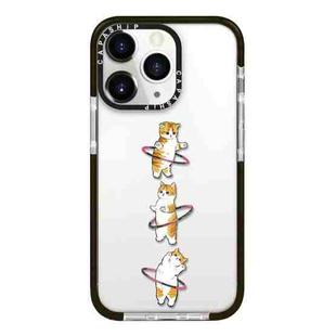 For iPhone 11 Pro Max Simple Illustration Pattern Full Coverage Phone Case(Weight Loss Cat A)