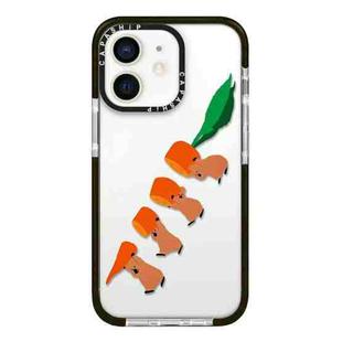 For iPhone 12 Simple Illustration Pattern Full Coverage Phone Case(Marshmallow Bear A)