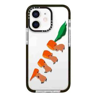 For iPhone 12 mini Simple Illustration Pattern Full Coverage Phone Case(Marshmallow Bear A)