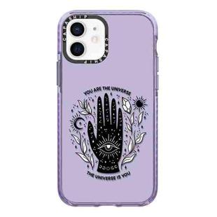 For iPhone 12 mini Simple Illustration Pattern Full Coverage Phone Case(Cosmic Eye A)
