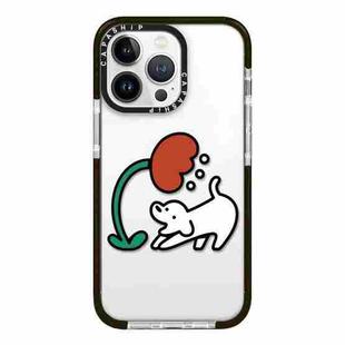 For iPhone 12 Pro Simple Illustration Pattern Full Coverage Phone Case(Puppy A)