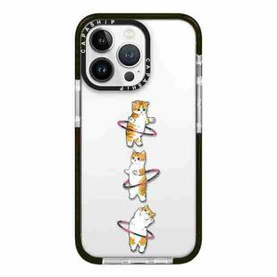 For iPhone 12 Pro Max Simple Illustration Pattern Full Coverage Phone Case(Weight Loss Cat A)