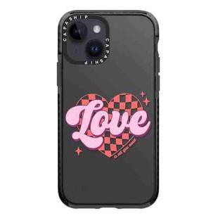 For iPhone 13 Simple Illustration Pattern Full Coverage Phone Case(Love Words B)