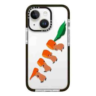 For iPhone 13 Simple Illustration Pattern Full Coverage Phone Case(Marshmallow Bear A)