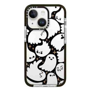 For iPhone 13 mini Simple Illustration Pattern Full Coverage Phone Case(Ghost B)