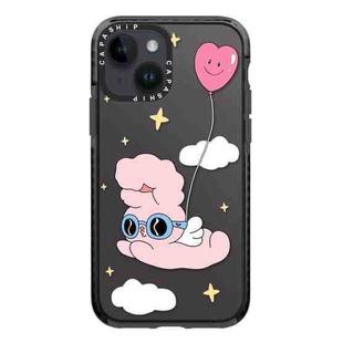 For iPhone 13 mini Simple Illustration Pattern Full Coverage Phone Case(Rabbit C)