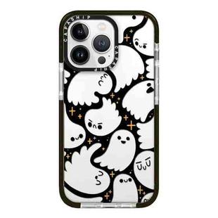 For iPhone 13 Pro Max Simple Illustration Pattern Full Coverage Phone Case(Ghost B)