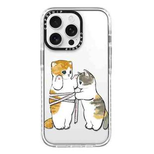 For iPhone 13 Pro Max Simple Illustration Pattern Full Coverage Phone Case(Weight Loss Cat B)