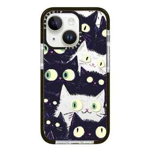 For iPhone 15 Simple Illustration Pattern Full Coverage Phone Case(Cat)