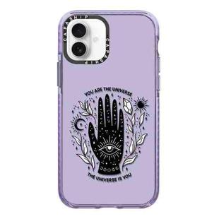 For iPhone 16 Simple Illustration Pattern Full Coverage Phone Case(Cosmic Eye A)