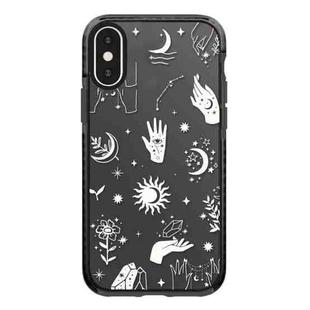 For iPhone X / XS Simple Illustration Pattern Full Coverage Phone Case(Cosmic Eye B)