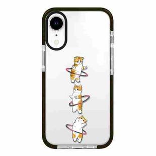 For iPhone XR Simple Illustration Pattern Full Coverage Phone Case(Weight Loss Cat A)