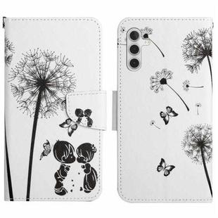 For Samsung Galaxy S25 5G Colored Drawing Pattern Leather Phone Case(Dandelion)