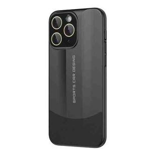 For iPhone 11 Pro Max Vegetarian Leather Series Skin Feel Full Coverage Phone Case(Black)