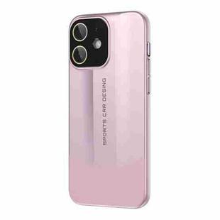 For iPhone 12 Vegetarian Leather Series Skin Feel Full Coverage Phone Case(Pink)