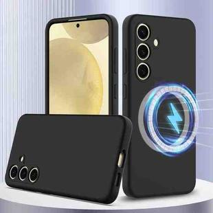For Samsung Galaxy S24+ 5G Shockproof Silicone Magsafe Phone Case(Black)