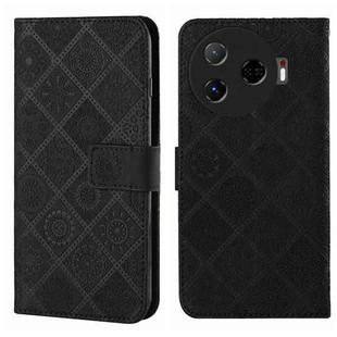 For Tecno Camon 30 Pro 5G Ethnic Style Embossed Pattern Leather Phone Case(Black)