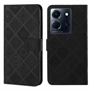 For Infinix Note 30 Ethnic Style Embossed Pattern Leather Phone Case(Black)