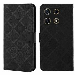 For Infinix Note 30 Pro 4G Ethnic Style Embossed Pattern Leather Phone Case(Black)