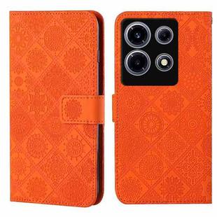 For Infinix Note 30 VIP Ethnic Style Embossed Pattern Leather Phone Case(Orange)