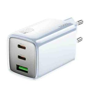 hoco N49 Glorious PD65W 2 x Type-C / USB-C, USB-A Three Ports Fast Charger, Plug Type:EU Plug(Blue)