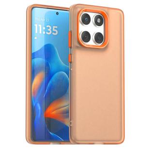 For Motorola Edge 60 Fusion Candy PC Hybrid TPU Shockproof Phone Case(Orange)