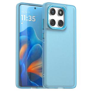 For Motorola Edge 60 Fusion Candy PC Hybrid TPU Shockproof Phone Case(Blue)