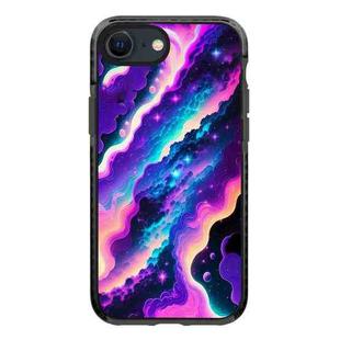 For iPhone 7 / 8 / SE 2020 2022 Simple Illustration Pattern Full Coverage Phone Case(Colorful Clouds A)