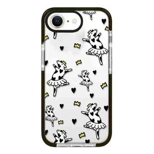For iPhone 7 / 8 / SE 2020 2022 Simple Illustration Pattern Full Coverage Phone Case(Funny Cow B)