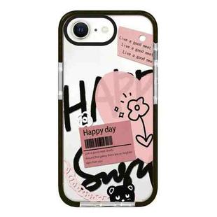 For iPhone 7 / 8 / SE 2020 2022 Simple Illustration Pattern Full Coverage Phone Case(Happy Every Day A)