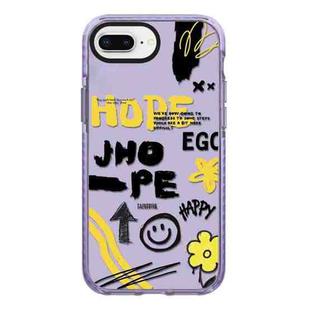 For iPhone 7 Plus / 8 Plus Simple Illustration Pattern Full Coverage Phone Case(Happy Every Day B)