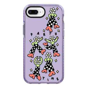 For iPhone 7 Plus / 8 Plus Simple Illustration Pattern Full Coverage Phone Case(Happy Party C)