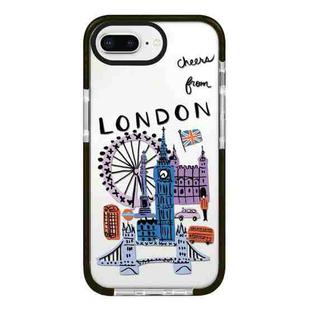 For iPhone 7 Plus / 8 Plus Simple Illustration Pattern Full Coverage Phone Case(City Landmark C)