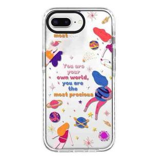 For iPhone 7 Plus / 8 Plus Simple Illustration Pattern Full Coverage Phone Case(Love Yourself A)