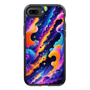 For iPhone 7 Plus / 8 Plus Simple Illustration Pattern Full Coverage Phone Case(Colorful Clouds B)