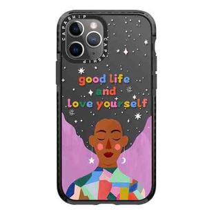 For iPhone 11 Pro Simple Illustration Pattern Full Coverage Phone Case(Love Yourself B)