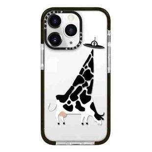For iPhone 11 Pro Simple Illustration Pattern Full Coverage Phone Case(Funny Cow A)