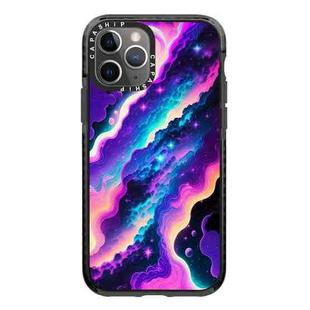 For iPhone 11 Pro Max Simple Illustration Pattern Full Coverage Phone Case(Colorful Clouds A)
