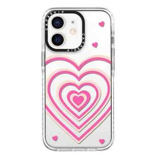 For iPhone 12 mini Simple Illustration Pattern Full Coverage Phone Case(3D Love)