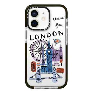 For iPhone 12 mini Simple Illustration Pattern Full Coverage Phone Case(City Landmark C)