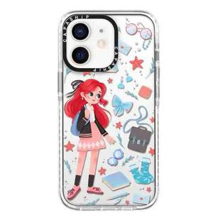 For iPhone 12 mini Simple Illustration Pattern Full Coverage Phone Case(Girls Wardrobe A)