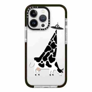 For iPhone 12 Pro Max Simple Illustration Pattern Full Coverage Phone Case(Funny Cow A)