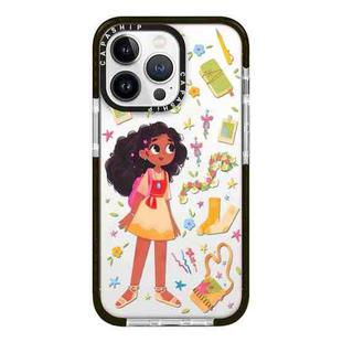 For iPhone 12 Pro Max Simple Illustration Pattern Full Coverage Phone Case(Girls Wardrobe B)