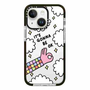 For iPhone 13 Simple Illustration Pattern Full Coverage Phone Case(Happy Party B)